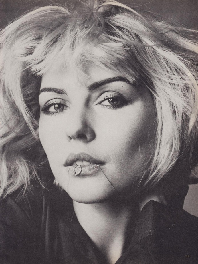 Debbie Harry photographed by Richard Avedon for American Vogue, July 1980.