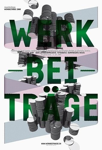 > Werkbeiträge 2008/1 #c2f #swiss #poster #typography