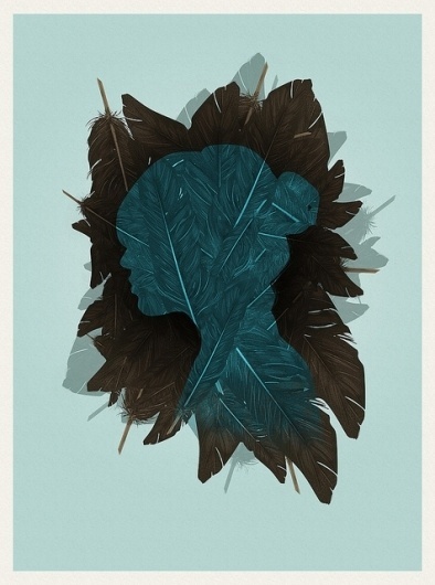 Ornithology / Poster Version. | Flickr - Photo Sharing! #illustration #feather #poster #green
