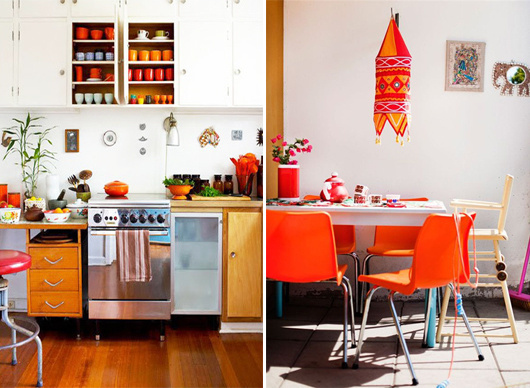 orange decor accents #interior #design #decor #deco #decoration