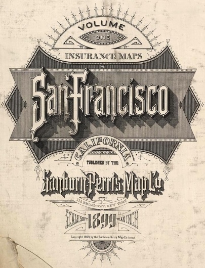 David Rumsey Historical Map Collection | Pre-Earthquake San Francisco 1905 Sanborn Insurance Atlas #francisco #cartography #san #map