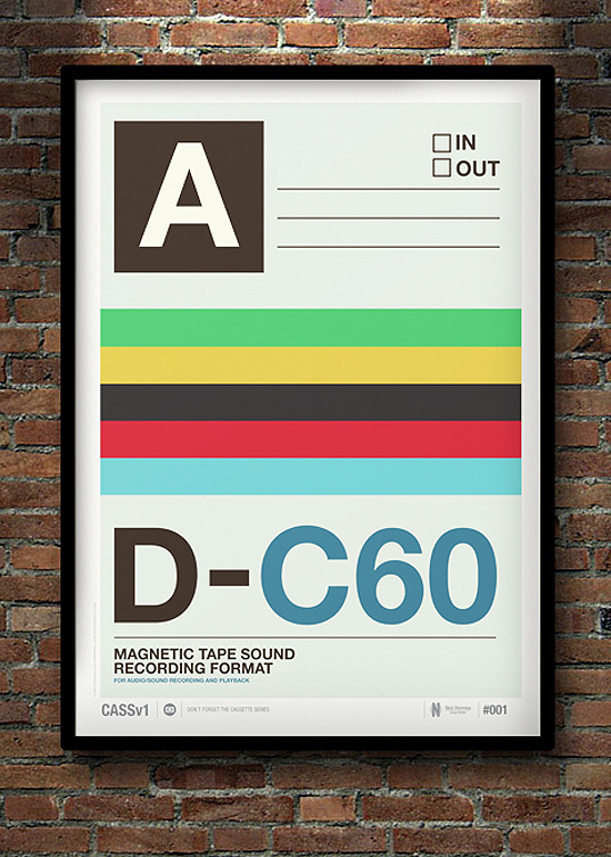 Don't Forget the Cassette: Posters by Neil Stevens | Inspiration Grid | Design Inspiration #flat #print #design #clean #vintage #poster