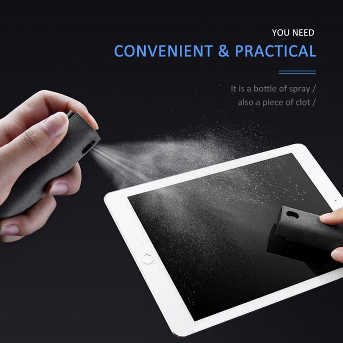 2 In 1 Portable Phone PC Screen Cleaner Spray - Shop For Gamers