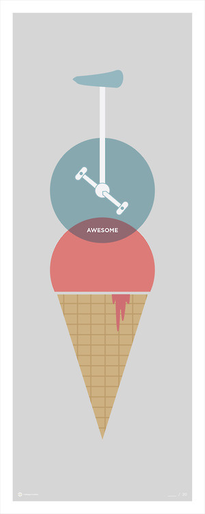 Uni Cone (No. 2) #creative #cream #cone #unicycle #cabbage #ice
