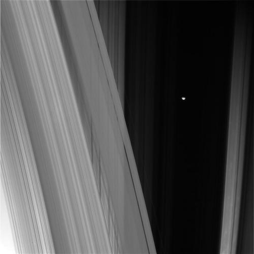 Tethys, Saturn's rings and shadows #nasa #ageofdestruction #space #moon #observation
