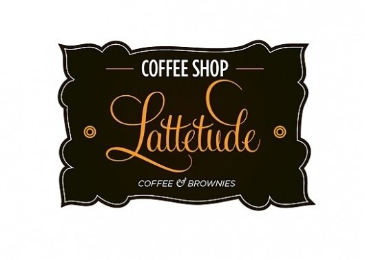 Lattetude coffee shop | ROSS SOKOLOVSKI #coffee #logo #typography