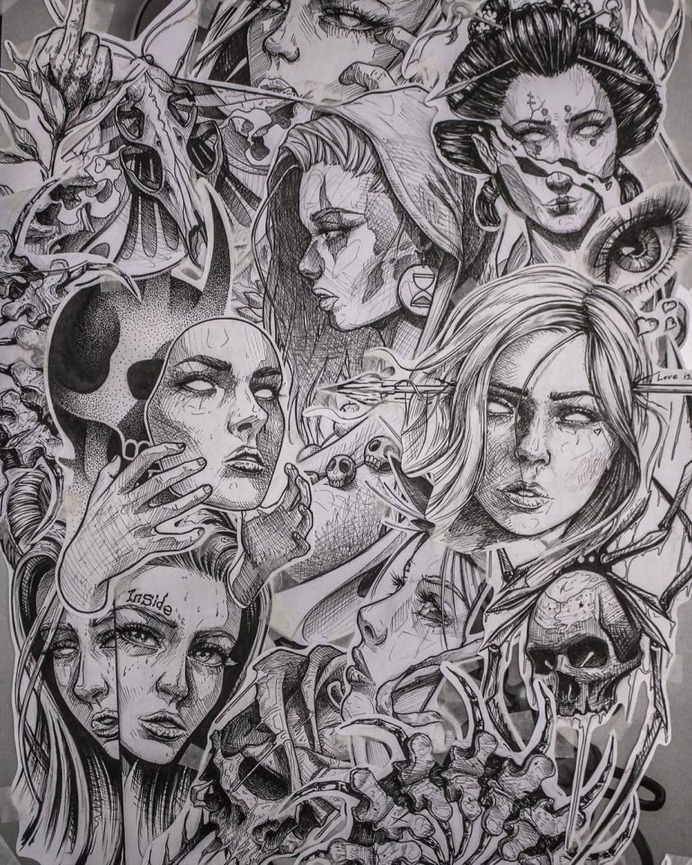 Sketch collage