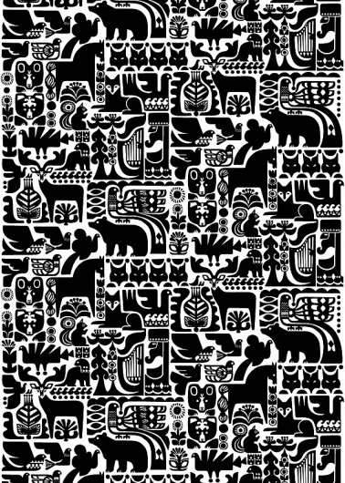 Sanna Annukka for Marimekko | Shiro to Kuro #pattern