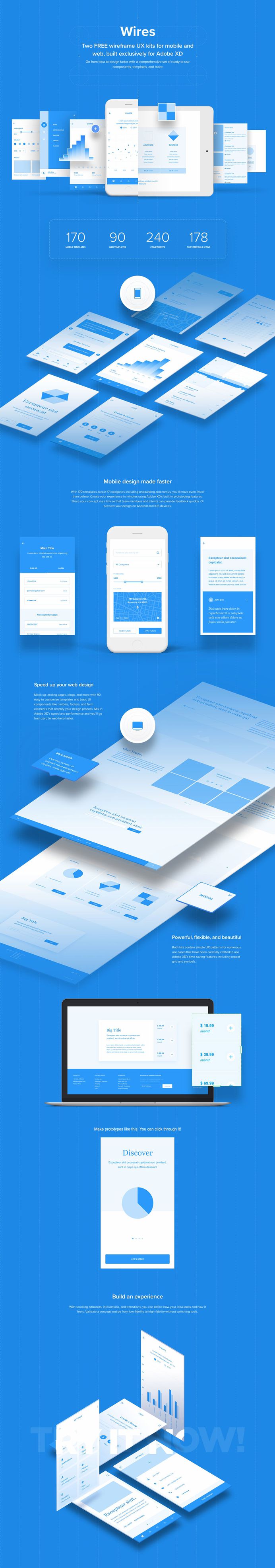 Wires - Free Wireframe Kits for Adobe XD