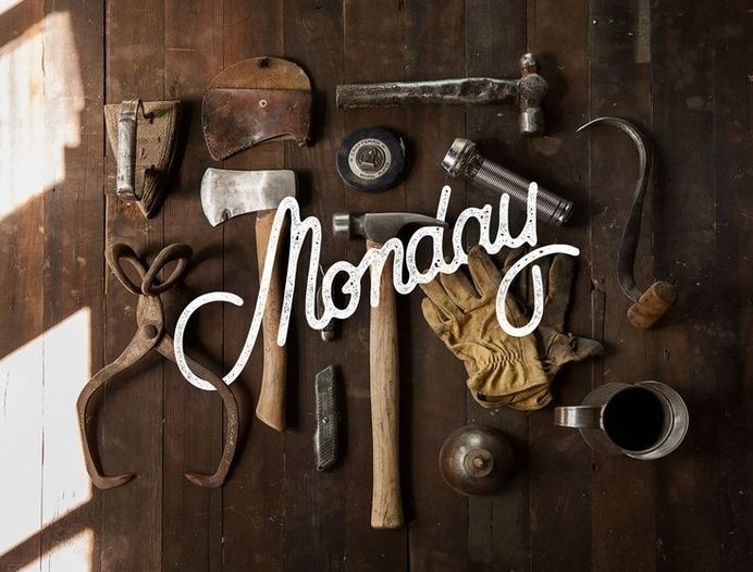 Monday by Sarah Dayan #typography #monday #work