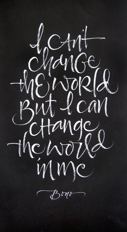 Typeverything.comChange The World by Julie Wildman. #hand #writing