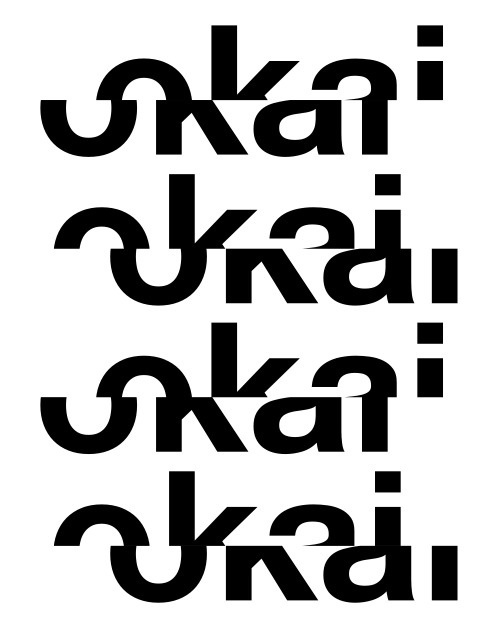 #poster #design #graphicdesign #ok #okai #black #withe #typography #type