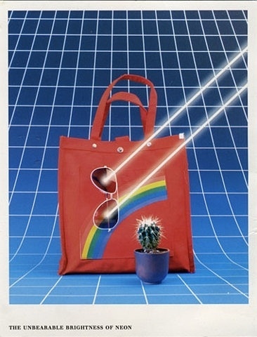 YaOLpq3Hdqkqg841YkPGWJZuo1_400.jpg (JPEG Image, 366x480 pixels) #grid #80s #poster #bag #neon