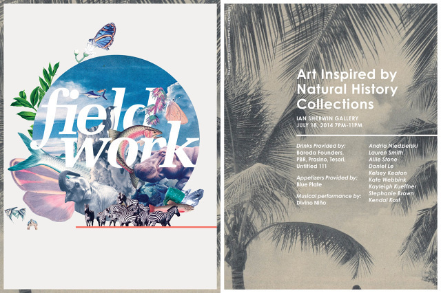 Field Work 2014 - meganprycedesigns.com #gallery #invitation #museum #exhibition #program #photography #show #art #poster #logo #collage #animal #typography