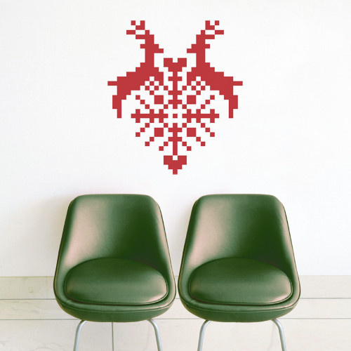 Puxxle · Red Heart #holidays #heart #puxxle #decor #puzzle #pixel #scandinavia #wall #art #love #decoration #8bit