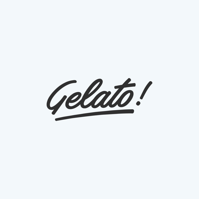 Gelato! Custom Typeface. #typography #minimal #artwork #graphic #design #script #typeface #calligraphy #font #type #cool