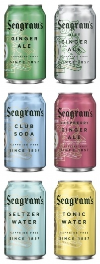 Seagram's Gingerly New Look - Brand New #packaging #ale #ginger #cans