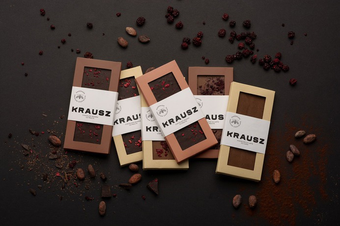 Krausz Chocolate Branding - Mindsparkle Mag Peltan-Brosz designed the branding for Krausz – a third generation small batch craft chocolate confectionery based in Transylvania, Romania. #logo #packaging #identity #branding #design #color #photography #graphic #design #gallery #blog #project #mindsparkle #mag #beautiful #portfolio #designer