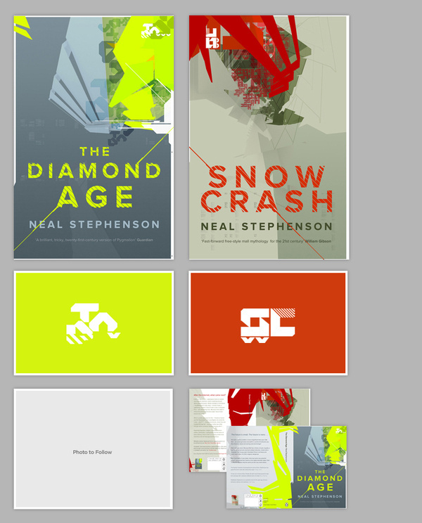 Neal Stephenson's The Diamond Age and Snow Crash #wilson #book #cover #genr #david #cyberpunk