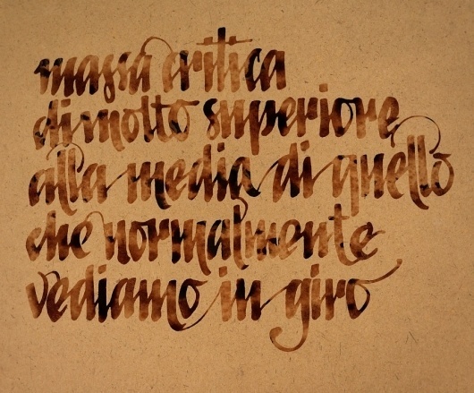 Typedesign - outofoffice #calligraphy #watercolor #ink #typedesign
