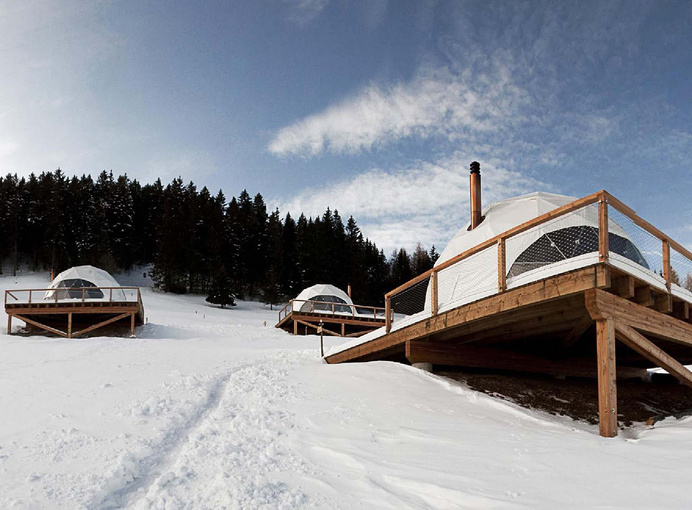 White Pod Eco Luxury Hotel in Swiss Alps #hotel #resort #luxury #eco