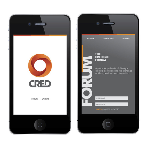 CRED #logo #form #minimal #typography