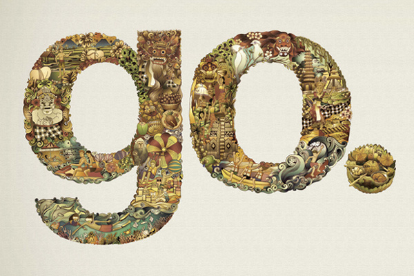 Explore Bali with Visa illustrationindonesia #type #image