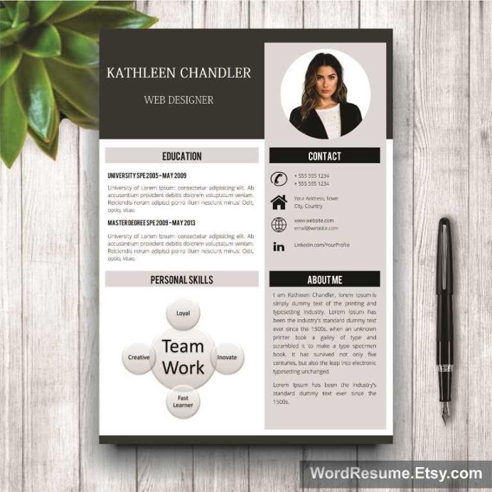 Download this file for a professionally designed and easy to customize 2 PAGE resume and matching cover letter plus references (you receive