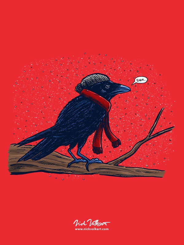 Crows, the smartest of the birds of the Midwest, frequent visitors of Illinois, made a dumb decision staying behind for the Winter.