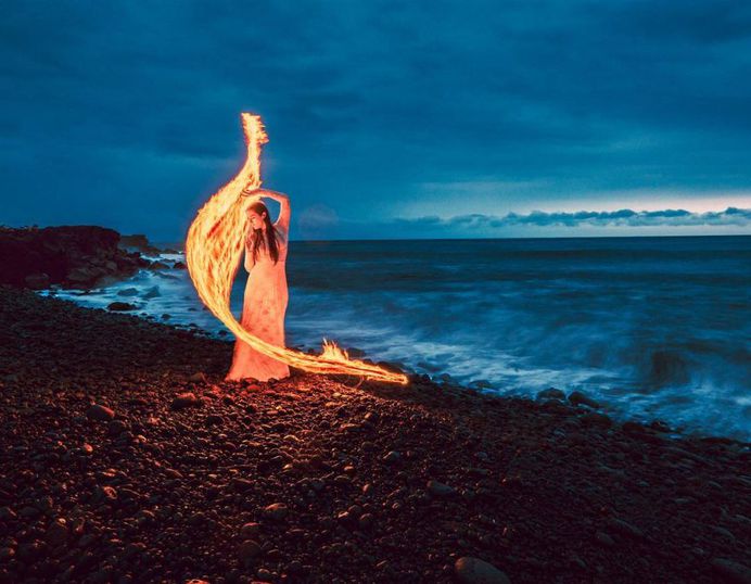 Stunning Light Painting Portrait Photography by Zach Alan