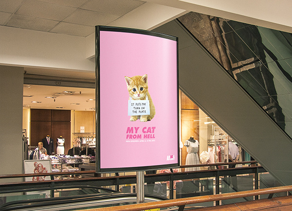 My Cat From Hell - Television Ad Campaign on Behance #ads #hell #lambs #from #of #my #cat #silence #the #animal #planet #magazine