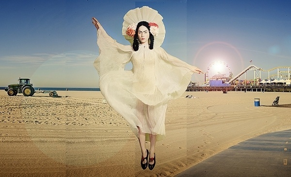 "Saint Monica" | Global Yodel #design #postcard #santa monica #mimi haddon #global yodel