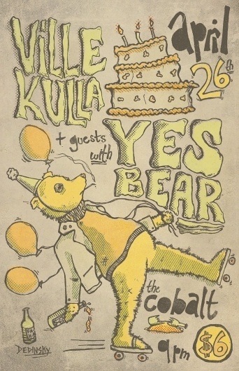 tumblr_m342snQQGH1rrnpnpo1_1280.jpg (792×1224) #chris #yes #illustration #dedinskey #bear
