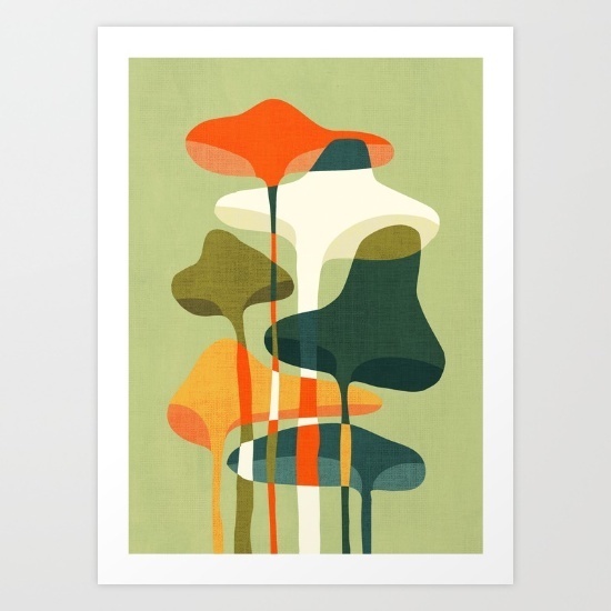 mushrooms geometric