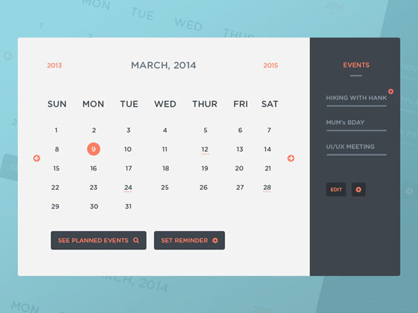 Calendar UI & Events