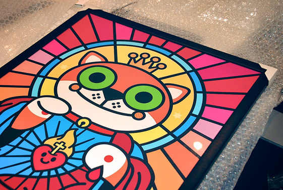 LOLCAT – TEH EXHIBISHUN Opening #illustrations