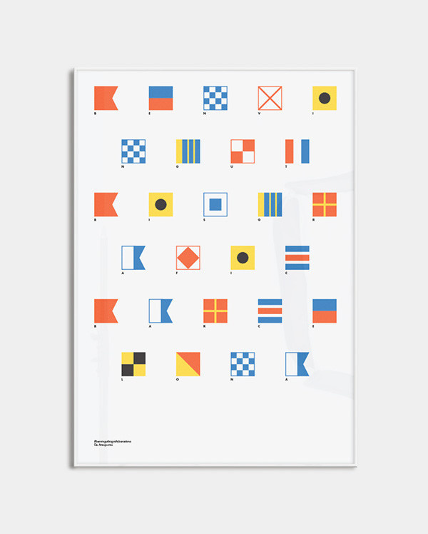 Benvingut BisgrÃ fic Barcelona by JorgeAtrespuntos #flag #print #poster