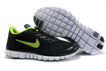 Nike Free 3.0 V2 Running Shoe Black Volt Mens #shoes