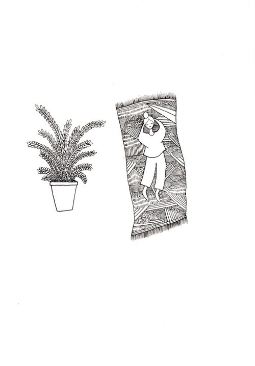 nello #illustration #black white