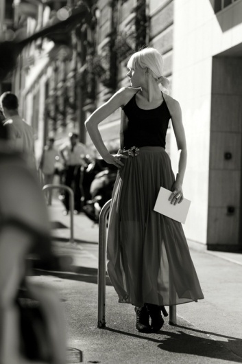 The Sartorialist #white #girl #black #sartorialist #blonde #and #italy