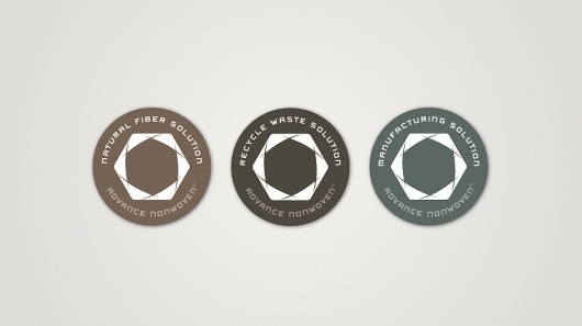 Advance Nonwoven - Identity on the Behance Network #muted #color #advance #nonwoven #identity #hexagon