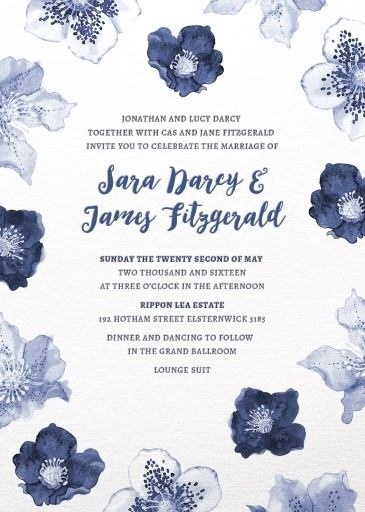 #paperlust #weddinginvitation #weddinginspiration #design #paper #card #print #letterpress #digitalcards #floral #blue