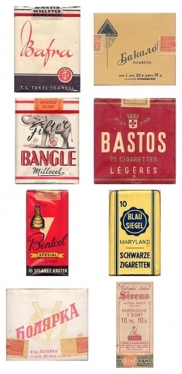 Awesome Vintage Cigarette Package Designs #packaging #vintage #cigarettes