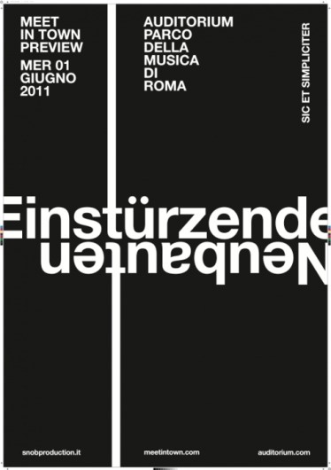 GIANDOMENICO CARPENTIERI #gdc #neubauten #bla #poster #einsturzende #typography