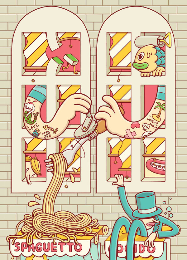 Brosmind City, by Brosmind #inspiration #creative #design #graphic #illustration #colorful