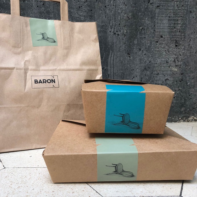Baron restaurant identity - Mindsparkle Mag 1 / One over brand design studio designed Baron restaurant identity. #logo #packaging #identity #branding #design #color #photography #graphic #design #gallery #blog #project #mindsparkle #mag #beautiful #portfolio #designer