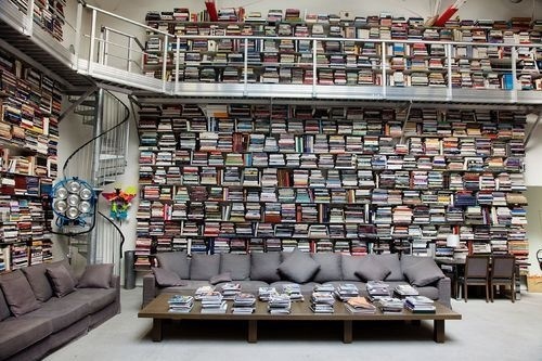CJWHO ™ (Let's All Marvel At Karl Lagerfeld's Chic and...) #paris #karl #design #books #interiors #chic #library #lagerfeld