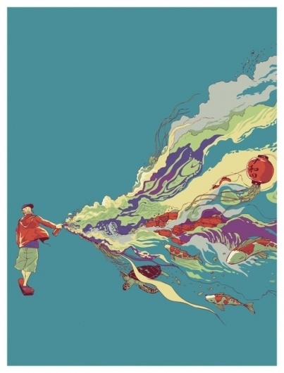 huebucket (Bring it back) #fish #spray #wall