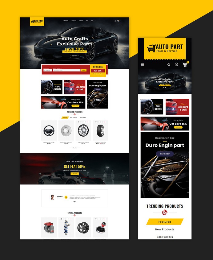 #Auto #Parts - #Tools & #Service – #Prestashop #Responsive #Theme | #TemplateTrip #eCommerce #Website #Design #Template