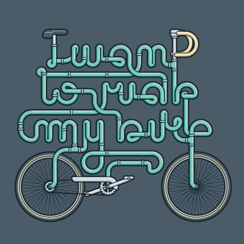 Marco Romano (akaÂ Goran) #illustration #typography #bike